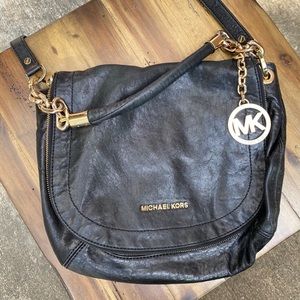 Michael Kors Black Leather Crossbody